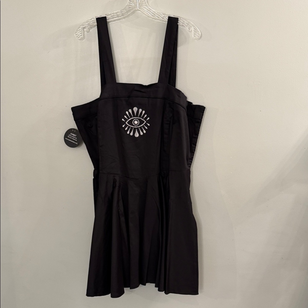 Coven United, Embroidered, Eye Me Dress, Black Mini Jumper, NWT, 4XL